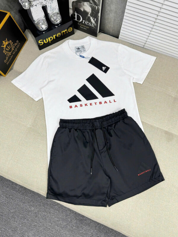 Set Adidas In Cao Su Nổi Quần Gió - Hình ảnh 3