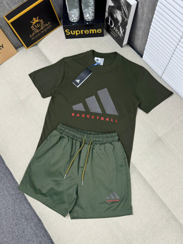 Set Adidas In Cao Su Nổi Quần Gió - Hình ảnh 4